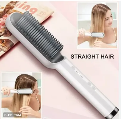 FH 909 New Electric Hair Stylist Comb Hair Straightener Brush Hair Straightener Brush  (Multicolor)-thumb0