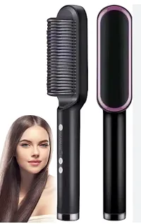 FH 909 New Electric Hair Stylist Comb Hair Straightener Brush Hair Straightener Brush  (Multicolor)-thumb1