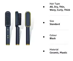 Electric Hair Straightener Comb Brush Women, Girls And Hair Straightening, Fast Smoothing Ceramic plate Comb With 5 Temperature Control (Multi Color-FH-909)-thumb2