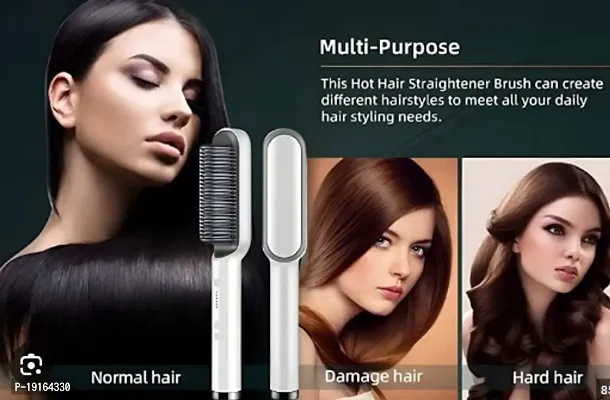Electric Hair Straightener Comb Brush HQT 909 Hair Straightener Brush-thumb3