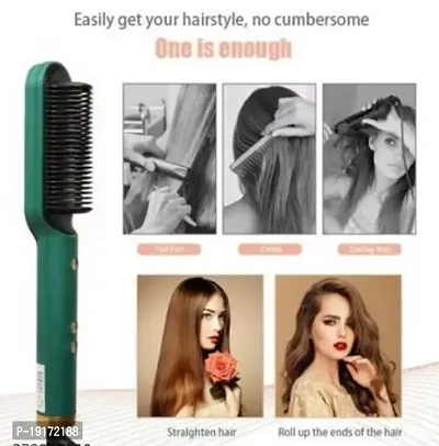 Electric Hair Straightener Comb Brush For Men, Women, Girls And Hair Straightening, Fast Smoothing Comb With 5 Temperature Control (Multi Color)