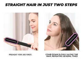 FH 909 Electric Hair Straightener Comb Hair Brush For Women Hair Straightener Brush  (Multicolor) pack of 1-thumb1