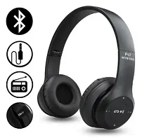 P47 Wireless Over Ear Active Noise Cancellation Thunder Beat Sound Bluetooth Headset  (Black, On the Ear)-thumb2