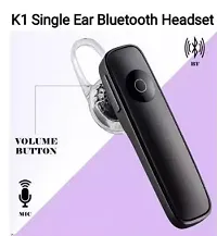 K1 Wireless Bluetooth In Ear Earphone with Mic (Black)-thumb1