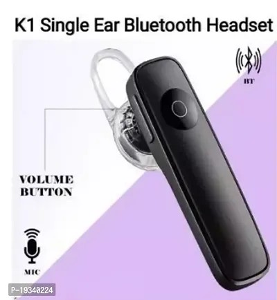 K1 Wireless Bluetooth In Ear Earphone with Mic (Black)-thumb2
