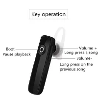 k1 Bluetooth earphones with mic Bluetooth Headset Bluetooth Headset  (Black, In the Ear) PACK OF 1-thumb1