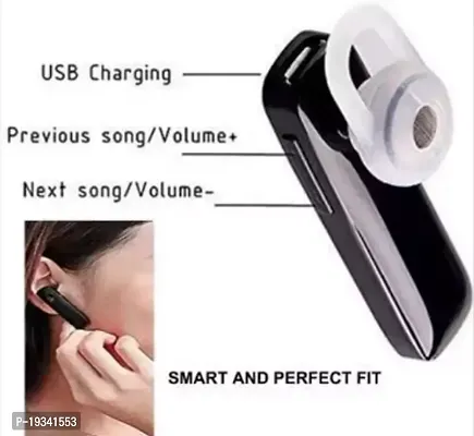 Wireless Bluetooth Earphones Single Earpiece K1 Bluetooth, Bluetooth Wireless Mini Stereo Headset Compatible with Mic for All Smartphones-thumb2