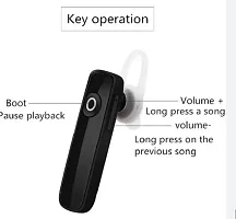 K1 Black pack 1 Bluetooth Headset  (Black, In the Ear PACK OF 1-thumb2
