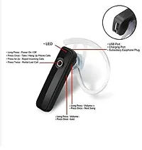 K1 BLACK Bluetooth Headset Bluetooth Headset  (Black, In the Ear) PACK OF 1-thumb1