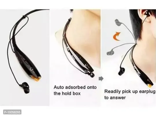Wireless Sport Stereo Headset HBS-730 Neckband Bluetooth Earphones YA175 Bluetooth Headset  (Black, In the Ear)-thumb3