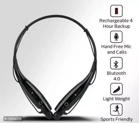 HBS-730 Neckband Bluetooth Headphones Wireless Sport Stereo Headsets Handsfree with Microphone for Android, iOs Devices Bluetooth Headset  (-thumb3