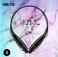 HBS-730 Neckband Bluetooth Headphones Wireless Sport Stereo Headsets Handsfree with Microphone for Android, iOs Devices Bluetooth Headset  (-thumb2