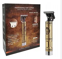 WS T99 Dragon Professional Hair Clipper Trimmer 60 min Runtime 4 Length Settings  (Gold-thumb2