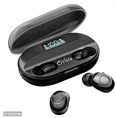 Earbuds T2 Upto 40 Hours Playback Bluetooth Headset  (Black, True Wireless)-thumb2