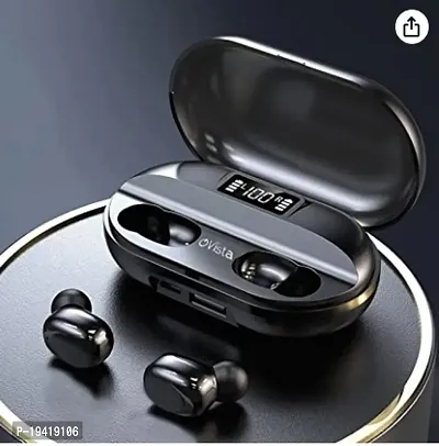 Earbuds T2 Upto 40 Hours Playback Bluetooth Headset  (Black, True Wireless)-thumb3