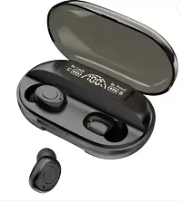 Wireless Earbuds with Mic for Crystal Clear Calls (Black) Bluetooth Headset  (Black, True Wireless)-thumb1