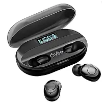 Wireless Earbuds with Mic for Crystal Clear Calls (Black) Bluetooth Headset  (Black, True Wireless)-thumb2