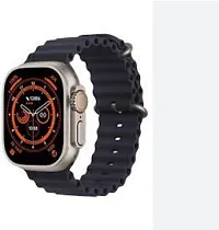 8 Smart Watch Full HD Display Multiple sport and Fitness more wireless charger Smartwatch  (Orange Strap, Free)-thumb2