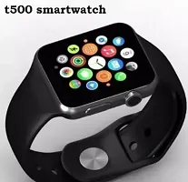 T500 Full Touch Screen Bluetooth Smart watch with Body Temperature, Blood Pressure, Heart Rate  with All 3G/4G/5G Android  iOS Smartphones for Men  Women (Black) of Best Quality.10..-thumb2