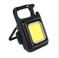USB rechargeable portable pocket COB torch keychain light Torch  (Yellow, 8 cm, Rechargeable)-thumb1