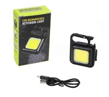 USB rechargeable portable pocket COB torch keychain light Torch  (Yellow, 8 cm, Rechargeable)-thumb1