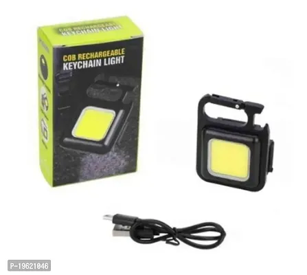 USB rechargeable portable pocket COB torch keychain light Torch  (Yellow, 8 cm, Rechargeable)-thumb2