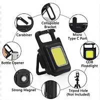 USB rechargeable portable pocket COB torch keychain light Torch  (Yellow, 8 cm, Rechargeable)-thumb2