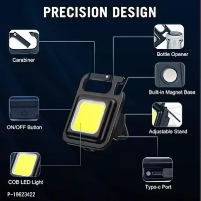 Mini Keychain Flashlights, 800 Lumens Bright COB Rechargeable Keychain Light Pocket Flashlight-thumb3