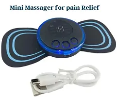 Massager Machine for Pain Relief Wireless Vibrating Massager 8 Mode  19 Strength Level EMS Massager Mini Massager Butterfly Massager for Shoulder Legs Massage Neck Massager Back Massager-thumb1