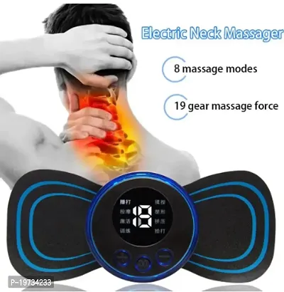 Massager Machine for Pain Relief Wireless Vibrating Massager 8 Mode  19 Strength Level EMS Massager Mini Massager Butterfly Massager for Shoulder Legs Massage Neck Massager Back Massager