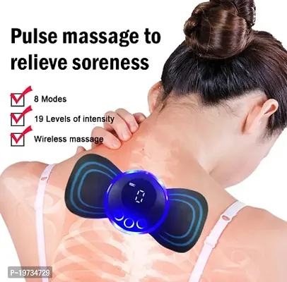 Body Massager,Wireless Portable Neck Massager With Pad Rechargeable Pain Relief Ems Massage Machine For Shoulder,Arms,Legs,Back Pain Mini Massager For Men  Women-thumb0