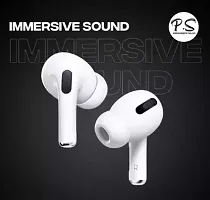 airpod PRO 3rd Generation Bluetooth Truly Wireless Bluetooth Gaming Headset  (White, True Wireless)-thumb2