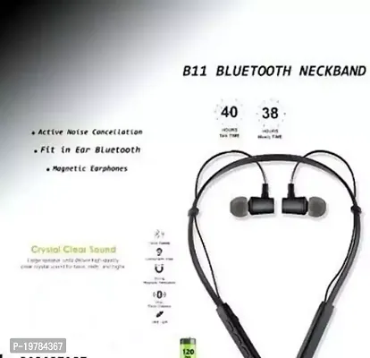 B11 Wireless Bluetooth Neckband Earbud Portable Headset Sports Running Sweatproof Compatible with All Android Smartphones Noise Cancellation.-thumb0