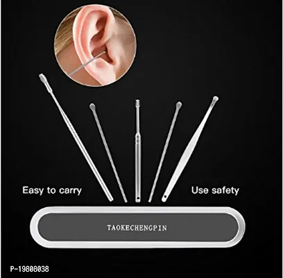 6Pcs Ear Pick Earwax Removal Kit | Ear Cleansing Tool Set | Ear Curette-thumb3