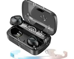 M10 TWS Bluetooth Earbuds Wireless Bluetooth 5.1 Stereo IPX7 Waterproof Bluetooth Headset (Black, True Wireless)-thumb1