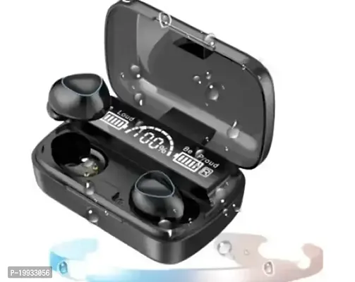 M10 TWS Bluetooth Earbuds Wireless Bluetooth 5.1 Stereo IPX7 Waterproof Bluetooth Headset (Black, True Wireless)-thumb2