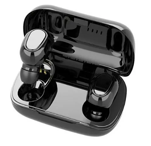 icall TWS Bluetooth Earphones Touch Sensor with in Built Mic and High Bass Level Supporting All Smart Phone & Device (Black)