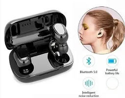 TWS L21 Earbuds Bluetooth Headset Bluetooth Headset  (Black, In the Ear)-thumb1