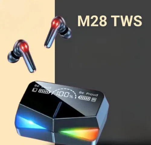 Experience Your Music for Hours with M28 Wireless Bluetooth 5.1 Earbuds