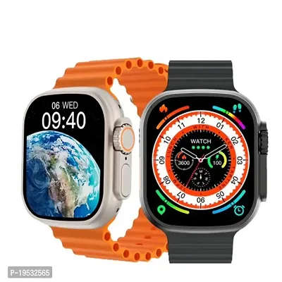 T800 Ultra Smart Watch With Bluetooth Calling Wireless Charging Pad Smartwatch-thumb0