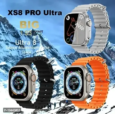 S8 Ultra Max Full Hd 2 08 Display Heart Rate Sleep Tracker Waterproof Luxury Smartwatch Orange Strap 49 Mm-thumb0