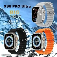 S8 Ultra Max Full Hd 2 08 Display Heart Rate Sleep Tracker Waterproof Luxury Smartwatch Orange Strap 49 Mm-thumb2