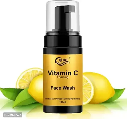 Quat Vitamin C Foaming Facewash For Sun Protection And Dark Spot Removal Face Wash-100 Ml
