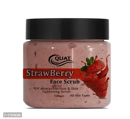 Strawberry Scrub For Face  Body ( 100g) | All Skin |Cleanser Scrub For Deep Exfoliation | Dead Skin Remover Scrub | Tan Removal | Blackhead Remover Scrub