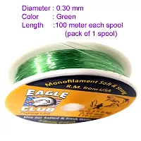 CORAL INDIA Fluorocarbon Fishing Line EagleClub-0.30mm-Green-spool-pack1-thumb1