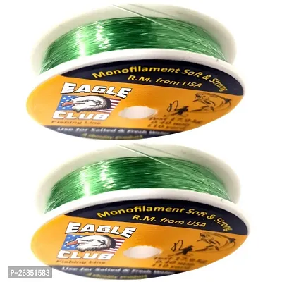 CORAL INDIA Fluorocarbon Fishing Line EagleClub-0.40mm-Green-spool-pack2