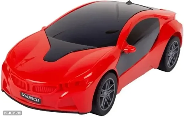 Stylish Red Plastic Friction Car Toy For Kids-thumb0
