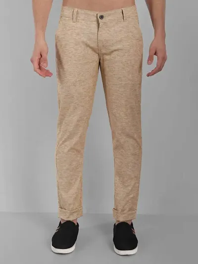 98 Cotton and 2 Spandex Formal Van Heusen Khaki Trousers Size 34