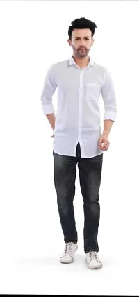 Reliable Viscose Solid Long Sleeves Casual Shirt For Men