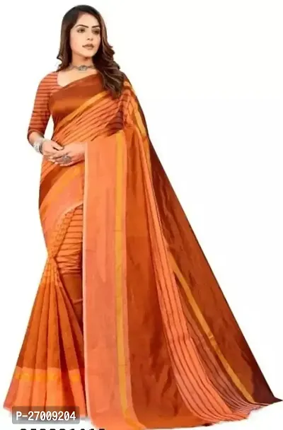 Beautiful cotton silk Saree with Blouse piece For Women